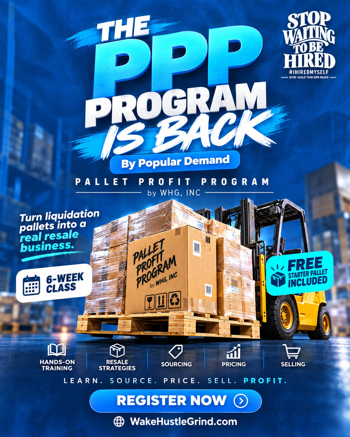 Pallet Profit Program sign-up flyer