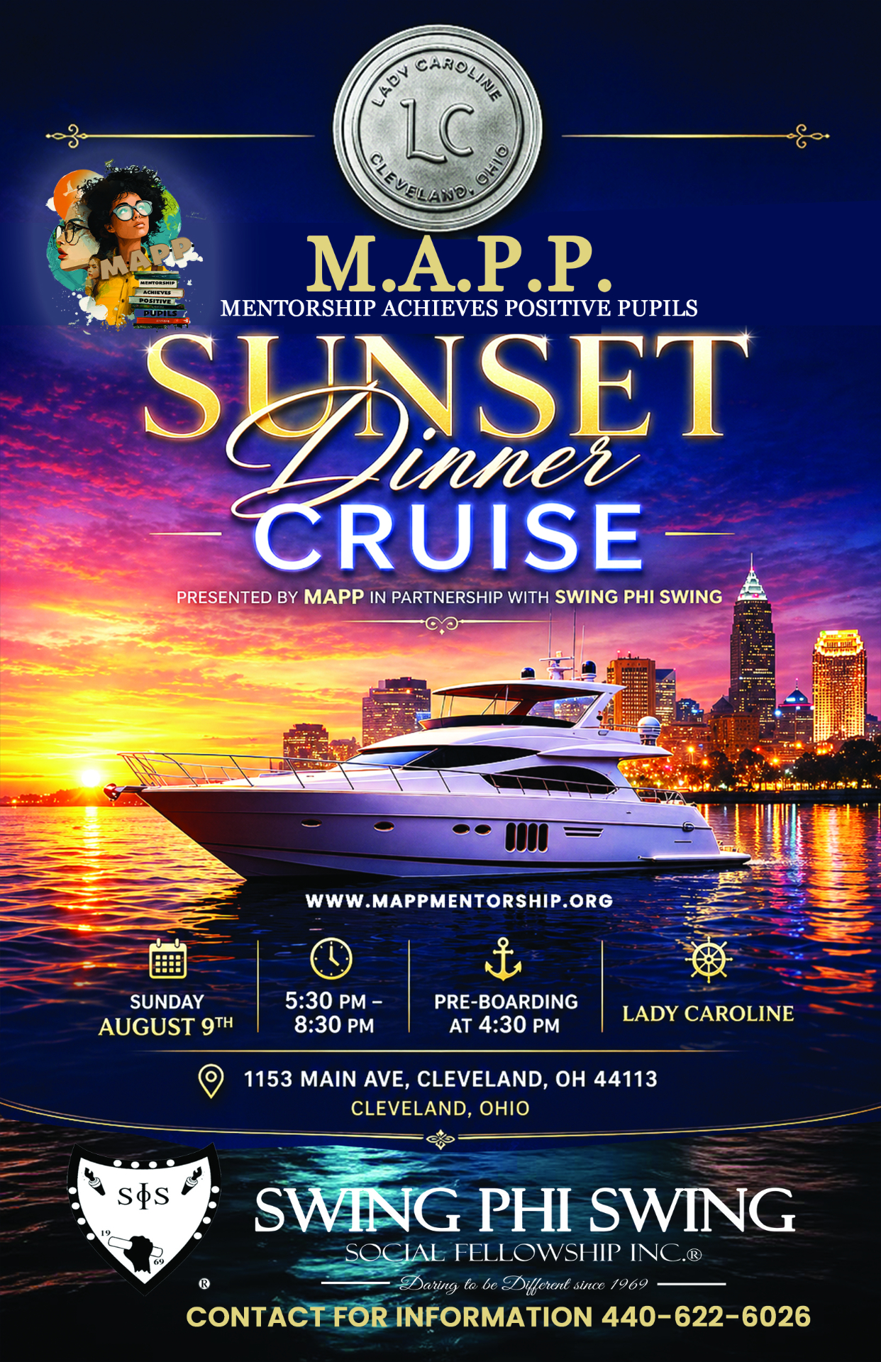 MAPP Sunset Dinner Cruise — Flyer Design