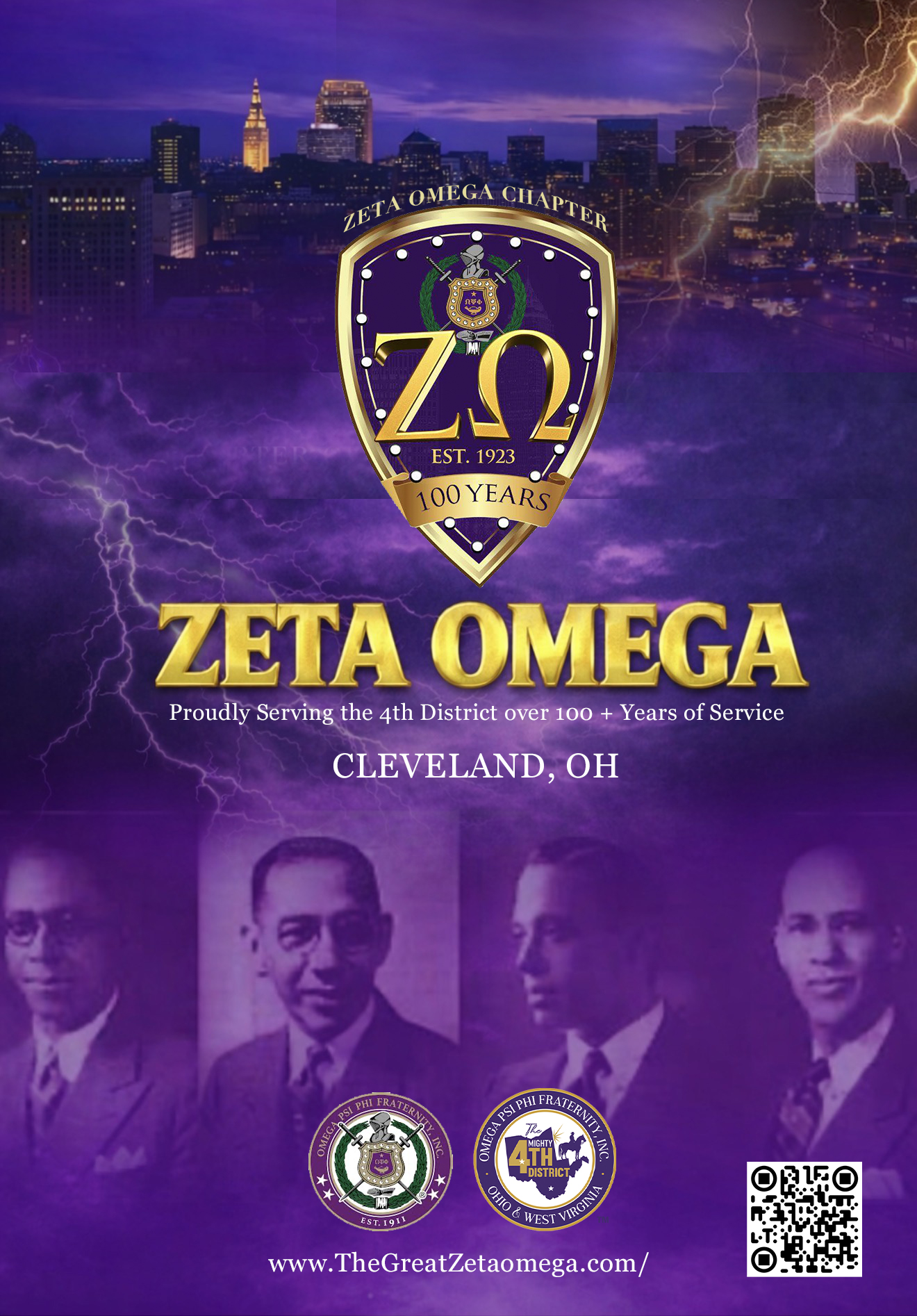 Zeta Omega 100 Years — Flyer Design