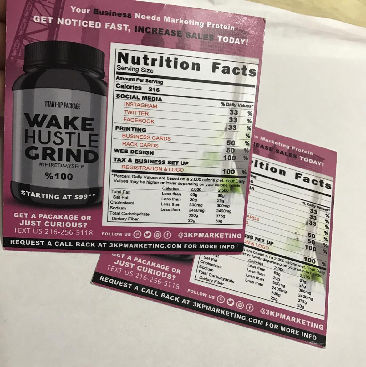 Marketing Protein Startup — Social Media Design