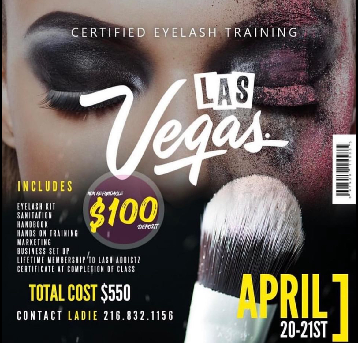 Vegas Eyelash Training — Social Media Design